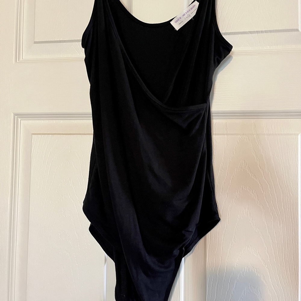 Black Sleeveless Bodysuit